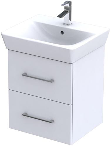 CONCEPT 100 skříňka pod umyvadlo 47,4x40,8x55,8 cm, 2 zásuvky, bílá PTA-059 Obrázek - Hlavní obrázek