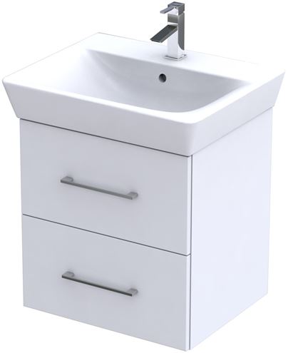 CONCEPT 100 skříňka pod umyvadlo 52,4x43,3x55,8 cm, 2 zásuvky, bílá PTA-061 Obrázek - Hlavní obrázek