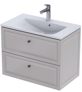 CONCEPT RETRO skříňka pod umyvadlo 79,6x45,9x60,3 cm, 2 zásuvky, matná béžová