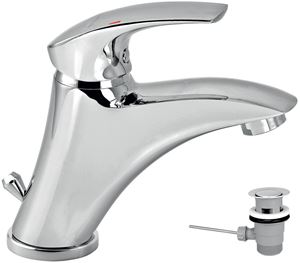 NOVASERVIS METALIA 57 umyvadlová stojánková baterie, s odtokovou soupravou, chrom