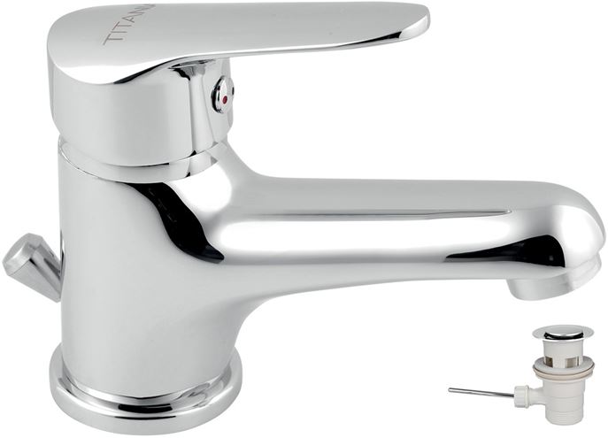 NOVASERVIS TITANIA IRIS NEW umyvadlová stojánková baterie, s odtokovou soupravou, chrom 94401,0 Obrázek - Hlavní obrázek