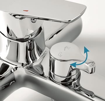 NOVASERVIS METALIA 58 vanová nástěnná baterie, s přepínačem, chrom 58020/1,0 Obrázek - fotka