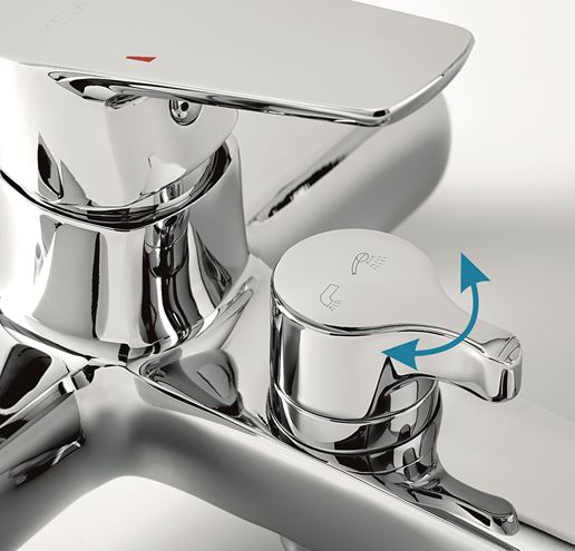 NOVASERVIS METALIA 58 vanová nástěnná baterie, s přepínačem, chrom 58020/1,0 Obrázek - fotka