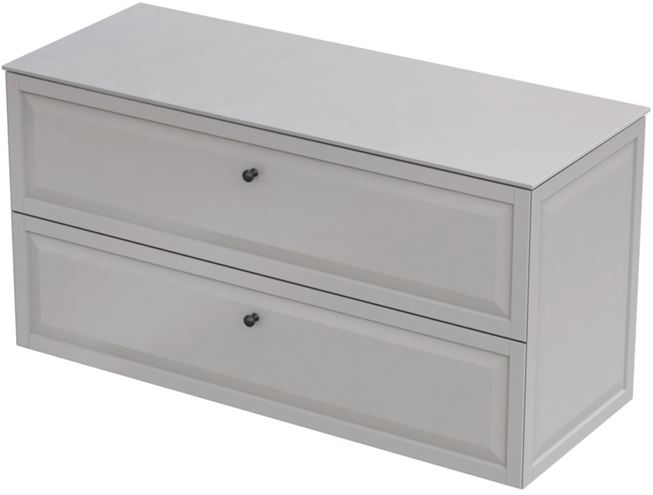 CONCEPT RETRO skříňka pod umyvadlo 119,6x45,9x60,3 cm, 2 zásuvky, matná béžová OR47-SD2S-120-10 Obrázek - fotka