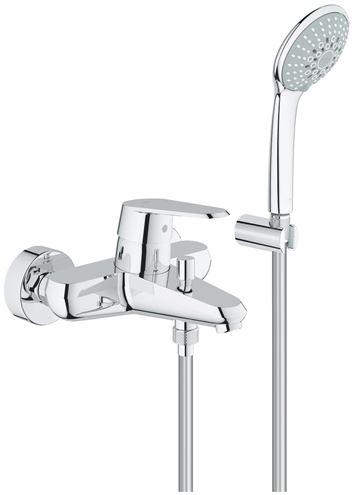 GROHE EURODISC COSMOPOLITAN vanová nástěnná baterie, s přepínačem, se sprchovou soupravou, chrom 33395002 Obrázek - Hlavní obrázek