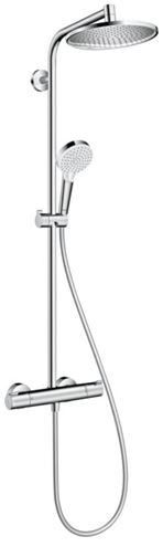 HANSGROHE CROMETTA S SHOWERPIPE 240 sprchový set s termostatickou baterií, horní sprcha, ruční sprcha se 2 proudy, tyč, hadice, EcoSmart, chrom 27268000 Obrázek - Hlavní obrázek