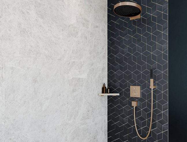 HANSGROHE ECOSTAT SQUARE podomítková termostatická baterie, pro 2 spotřebiče, matná černá 15714670 Obrázek - fotka