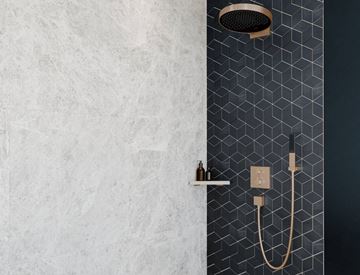 HANSGROHE ECOSTAT SQUARE podomítková termostatická baterie, pro 2 spotřebiče, matná černá 15714670 Obrázek - fotka