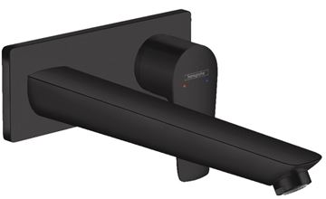 HANSGROHE TALIS E umyvadlová podomítková baterie, s odtokovou soupravou, EcoSmart, matná černá