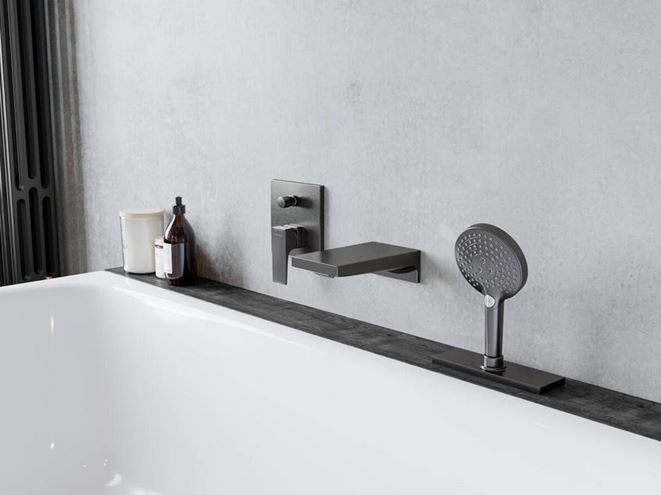 HANSGROHE sBox vrchní sada hranatá, černá matná 28010670 Obrázek - fotka