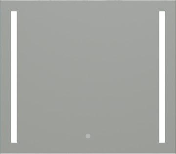 EASY PLUS zrcadlo 80x70 cm, s osvětlením, s regulací stmívání a teploty světla, se senzorem
