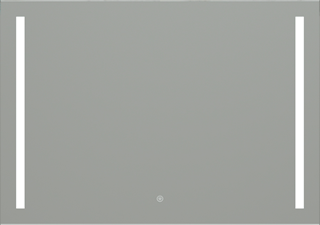 EASY PLUS zrcadlo 100x70 cm, s osvětlením, s regulací stmívání a teploty světla, se senzorem