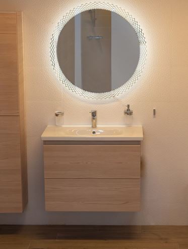 AMIRRO CROSSLINES zrcadlo 60 cm, s osvětlením 411-071 Obrázek - fotka