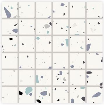 RAKO SPECTRA mozaika 30x30(5x5) cm, lepená na síti, mat, vícebarevná, modrá