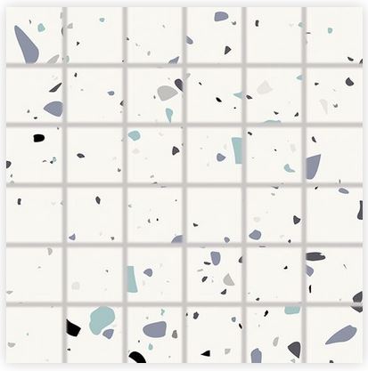 RAKO SPECTRA mozaika 30x30(5x5) cm, lepená na síti, mat, vícebarevná, modrá WDM06548 Obrázek - Hlavní obrázek