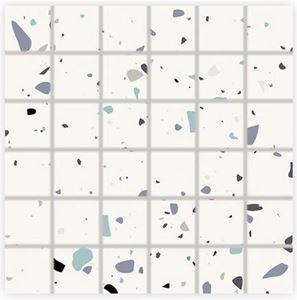 RAKO SPECTRA mozaika 30x30(5x5) cm, lepená na síti, mat, vícebarevná, modrá