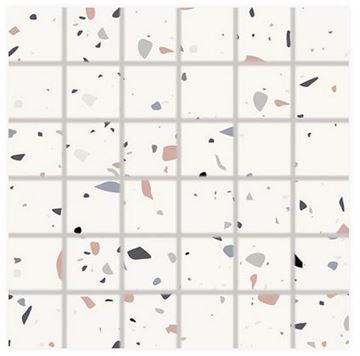 RAKO SPECTRA mozaika 30x30(5x5) cm, lepená na síti, mat, vícebarevná, červená