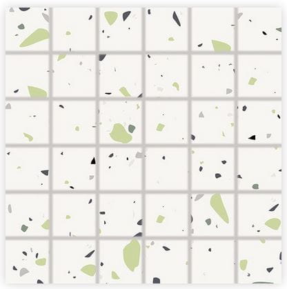 RAKO SPECTRA mozaika 30x30(5x5) cm, lepená na síti, mat, vícebarevná, zelená WDM06549 Obrázek - Hlavní obrázek