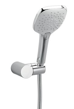 NOVASERVIS METALIA 58 sprchová souprava 3-dílná, ruční sprcha 105x105 mm, 3 proudy, hadice, držák, Eco, chrom
