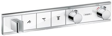 HANSGROHE RAINSELECT podomítková termostatická baterie, pro 3 spotřebiče, s držákem sprchy, bílá/chrom