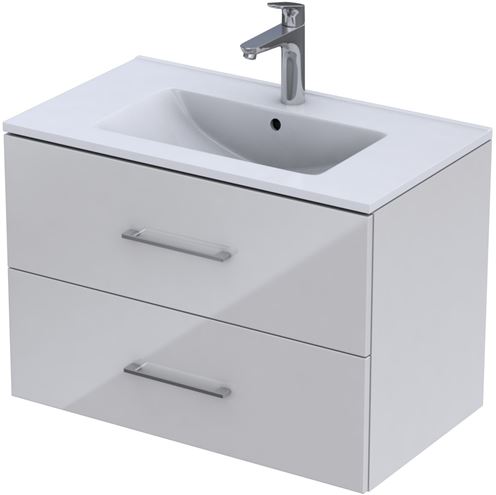 CONCEPT 250 skříňka pod umyvadlo 80x45,7x55 cm, 2 zásuvky, bílá PTA-004 Obrázek - Hlavní obrázek