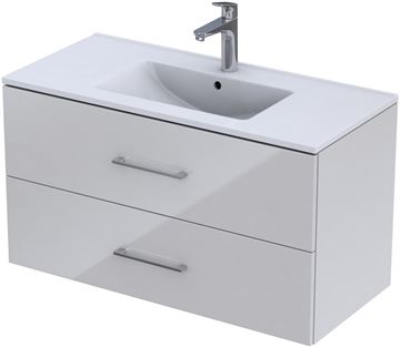 CONCEPT 250 skříňka pod umyvadlo 100x45,7x55 cm, 2 zásuvky, bílá