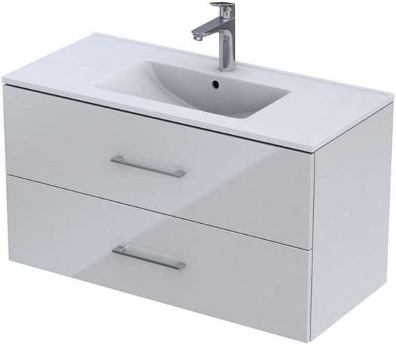 CONCEPT 250 skříňka pod umyvadlo 100x45,7x55 cm, 2 zásuvky, bílá PTA-007 Obrázek - Hlavní obrázek