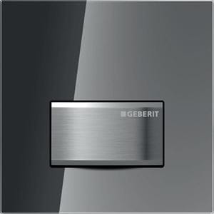 GEBERIT SIGMA 50 SQUARE ovládací tlačítko splachování pro pisoár, zinek/sklo, kouřové sklo
