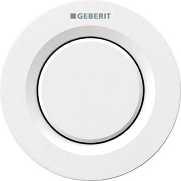 GEBERIT 01 ovládací tlačítko splachování, Start/Stop, plast, bílá
