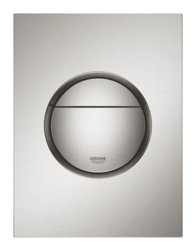 GROHE NOVA COSMOPOLITAN S ovládací tlačítko pro dvě splachování, plast, supersteel 37601DC0 Obrázek - fotka