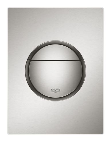 GROHE NOVA COSMOPOLITAN S ovládací tlačítko pro dvě splachování, plast, supersteel 37601DC0 Obrázek - fotka