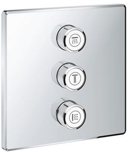 GROHE GROHTHERM SMARTCONTROL podomítkový přepínací ventil, pro 3 spotřebiče, Water Saving, chrom