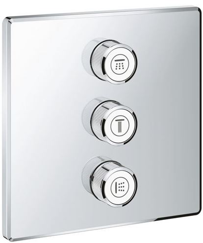 GROHE GROHTHERM SMARTCONTROL podomítkový přepínací ventil, pro 3 spotřebiče, Water Saving, chrom 29127000 Obrázek - Hlavní obrázek