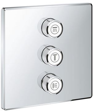 GROHE GROHTHERM SMARTCONTROL podomítkový přepínací ventil, pro 3 spotřebiče, Water Saving, chrom