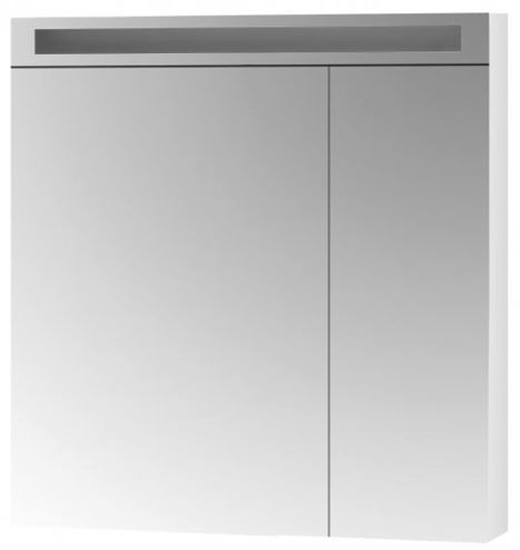 DŘEVOJAS MAX GA2NO 80 zrcadlová skříňka 80x82x13,8 cm, osvětlení, lamino, lesklá bílá 69233 Obrázek - Hlavní obrázek