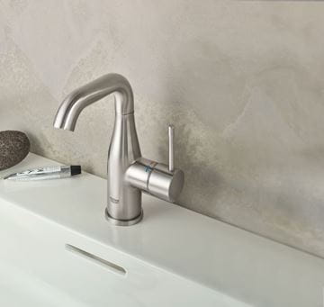 GROHE ESSENCE NEW umyvadlová stojánková baterie, s odtokovou soupravou, supersteel 23462DC1 Obrázek - fotka