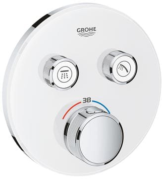 GROHE GROHTHERM SMARTCONTROL podomítková termostatická baterie, pro 2 spotřebiče, Water Saving, měsíční bílá