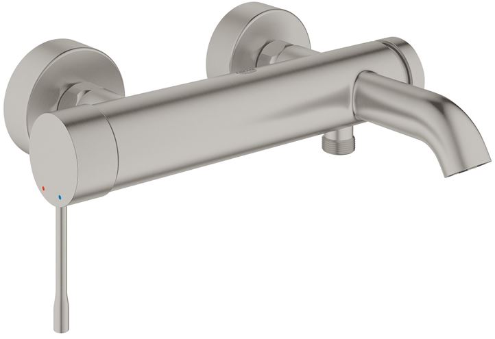 GROHE ESSENCE NEW vanová nástěnná baterie, s přepínačem, supersteel 33624DC1 Obrázek - Hlavní obrázek