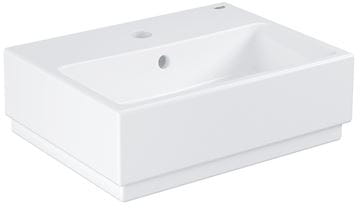 GROHE CUBE CERAMIC umývátko 45 cm, s otvorem pro baterii a přepadem, PureGuard