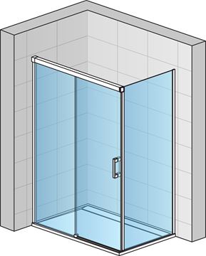 CONCEPT 300 STYLE boční stěna 70x200 cm, aluchrom/čiré sklo CO3ST 070 50 07 Obrázek - fotka
