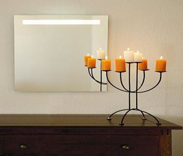 AMIRRO LUNA LED zrcadlo 80x70 cm, s osvětlením 902-012 Obrázek - fotka