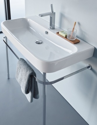 DURAVIT HAPPY D.2 kovový podstavec pro umyvadlo, chrom 0030781000 Obrázek - fotka