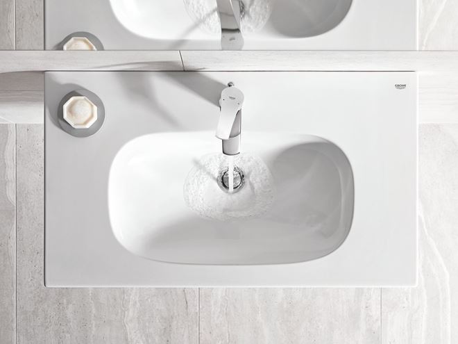 GROHE EUROSMART umyvadlová stojánková baterie, s odtokovou soupravou, chrom 23322001 Obrázek - fotka