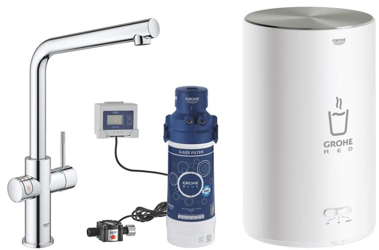 GROHE RED DUO dřezová elektronická baterie, s ohřevem, velikost M, GROHE ChildLock, napájení ze sítě, chrom 30327001 Obrázek - Hlavní obrázek