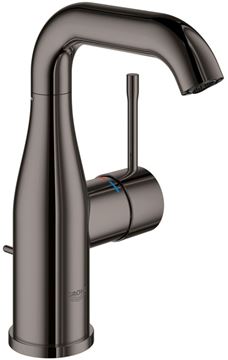 GROHE ESSENCE NEW umyvadlová stojánková baterie, s odtokovou soupravou, hard graphite