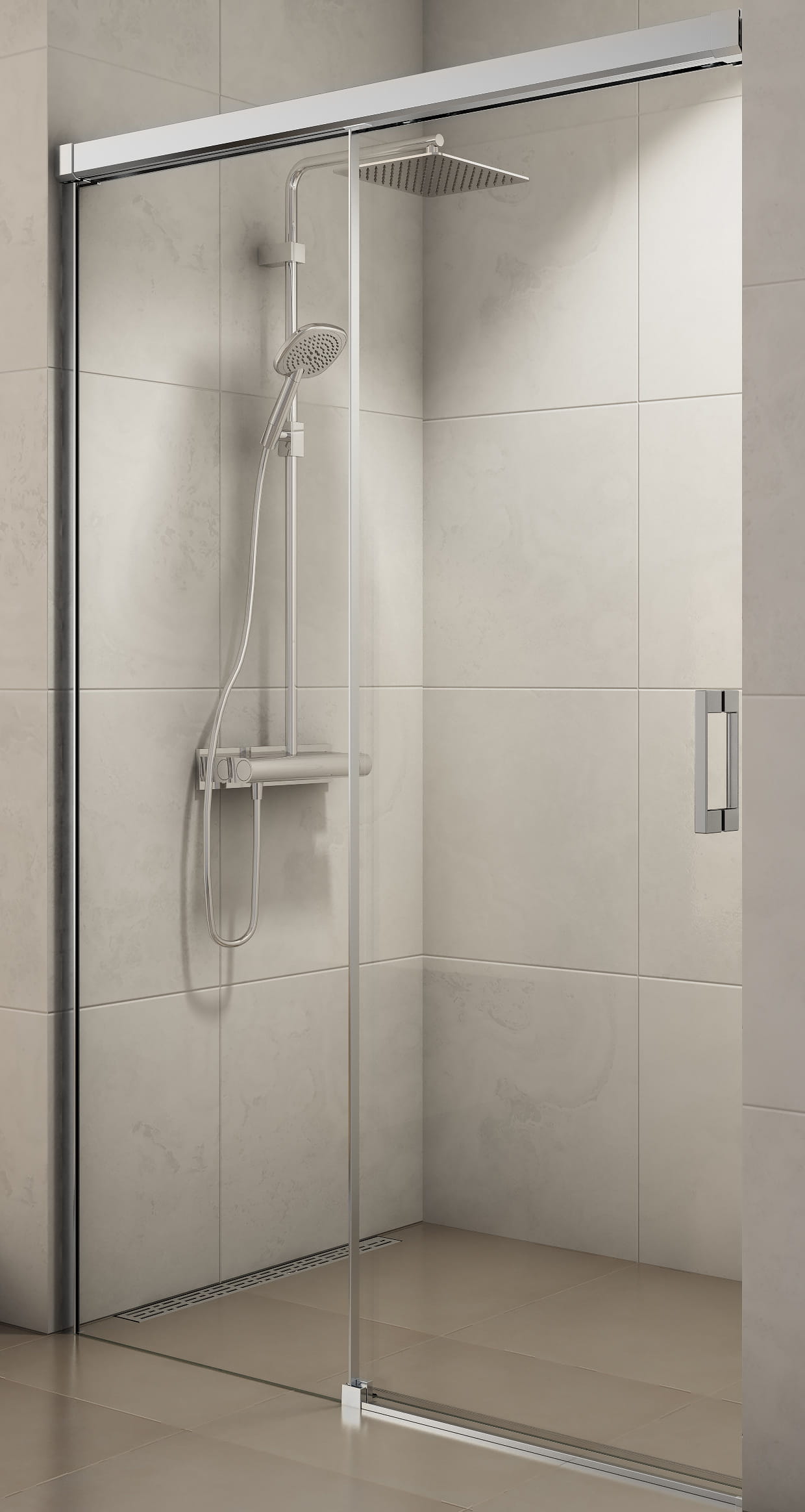 CONCEPT 300 STYLE Sprchov Dve e 100x200 Cm Posuvn Lev Aluchrom concept-300-style-sprchov-dve-e-100x200-cm-posuvn-lev-aluchrom