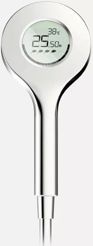 HANSA ACTIVEJET DIGITAL ruční sprcha pr. 120 mm, digitální, bluetooth, chrom/světle šedá 84310180 Obrázek - fotka