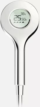 HANSA ACTIVEJET DIGITAL ruční sprcha pr. 120 mm, digitální, bluetooth, chrom/světle šedá 84310180 Obrázek - fotka