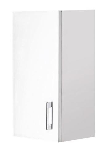 CONCEPT 50 nízká skříňka 35x22,9x61,5 cm, 1 dvířka, panty vlevo, bílá/lesklá bílá C50.HLB Obrázek - Hlavní obrázek
