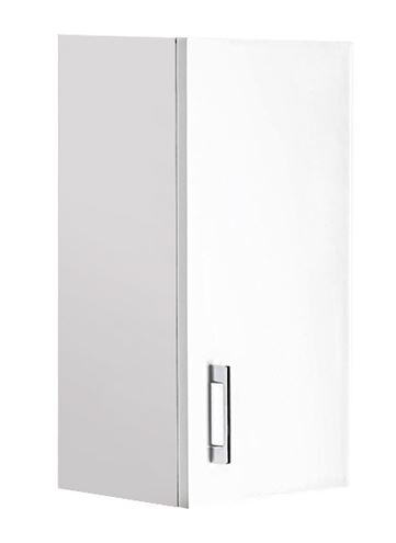 CONCEPT 50 nízká skříňka 35x22,9x61,5 cm, 1 dvířka, panty vpravo, bílá/lesklá bílá C50.HPB Obrázek - Hlavní obrázek